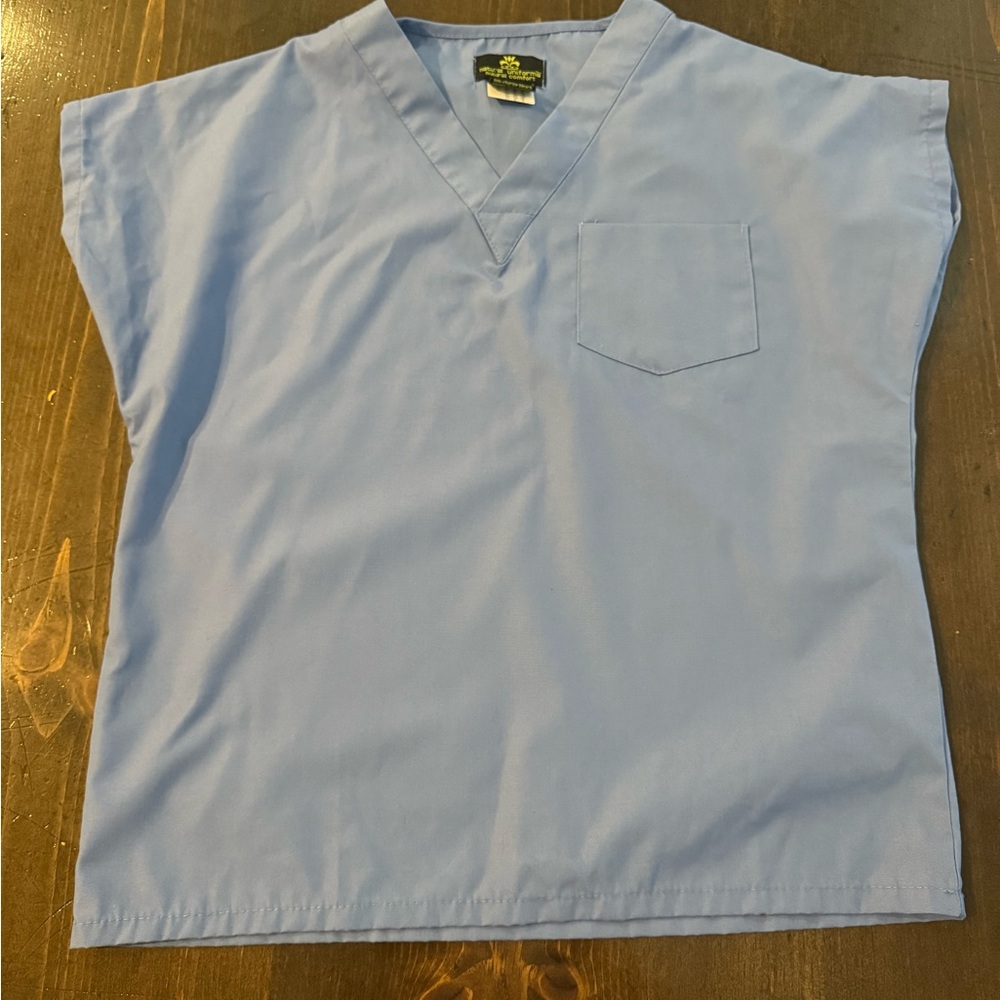 Kids Blue Scrubs, size medium 8-10 - Picture 7 of 10